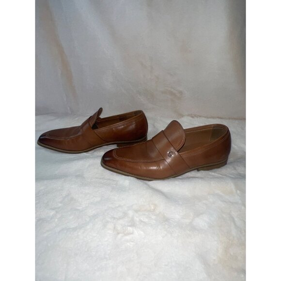 Pedro Men’s Leather Loafers - Size 6 US / 39 EU - Classic Brown Slip-On Shoes | - Picture 3 of 11